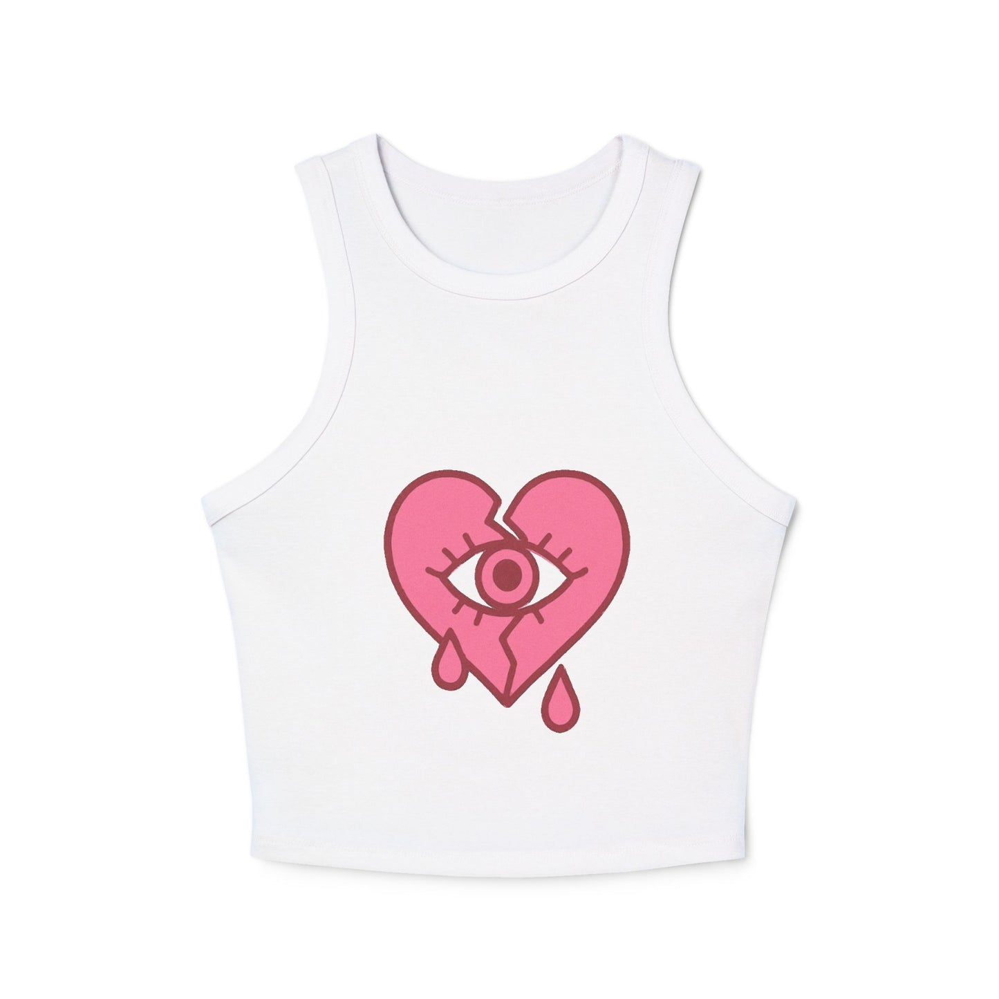 NaLu: Heart on the Line |Micro Rib Racer Tank Top