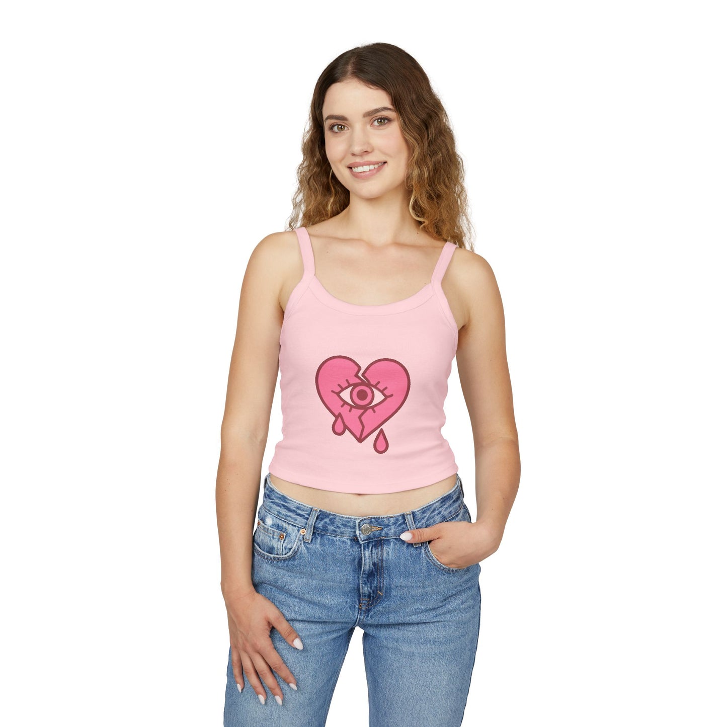 NaLu: Heart on the Line |Spaghetti Strap Tank Top