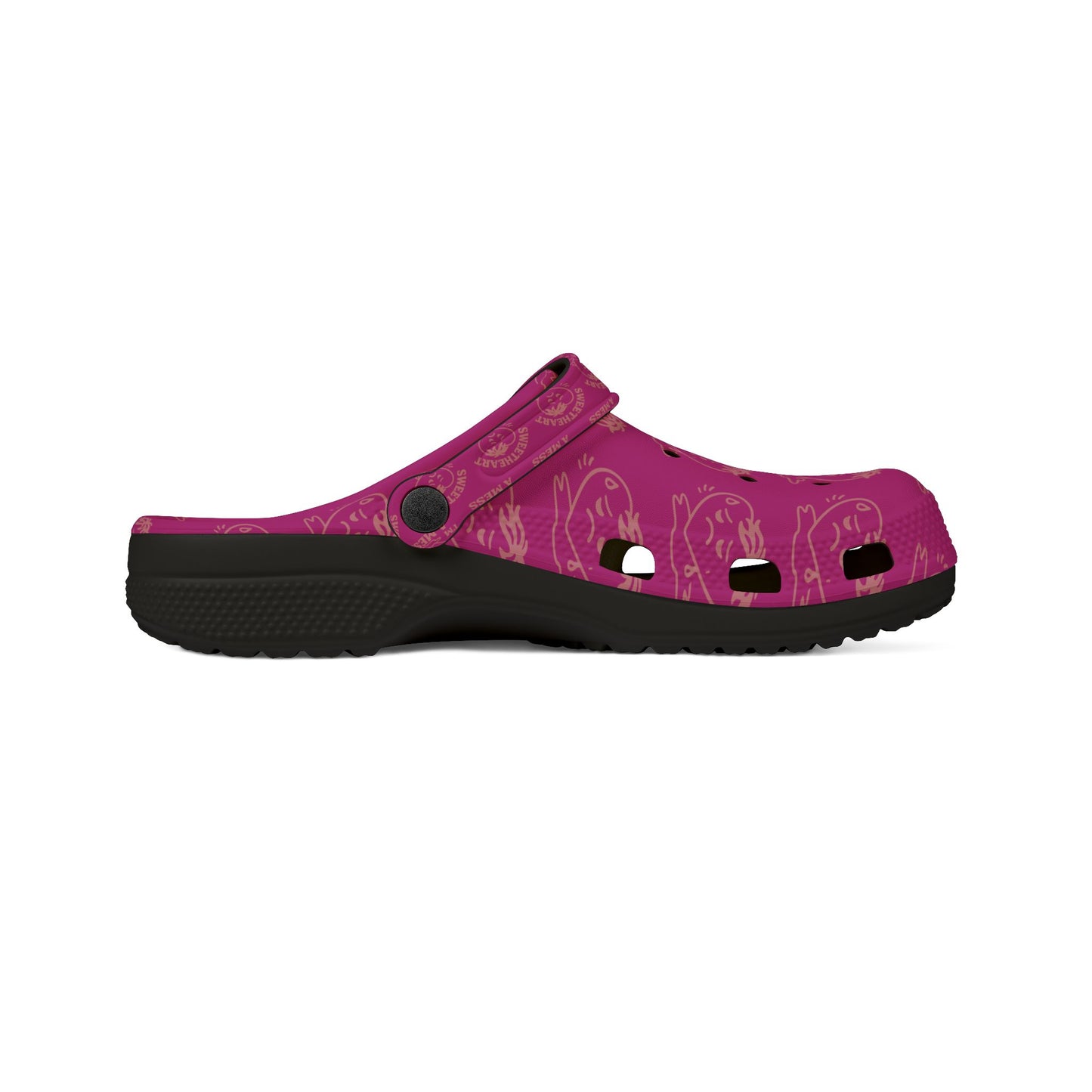 NaLu Be a Mess |Vibrant Pink EVA Foam Clogs for Fun