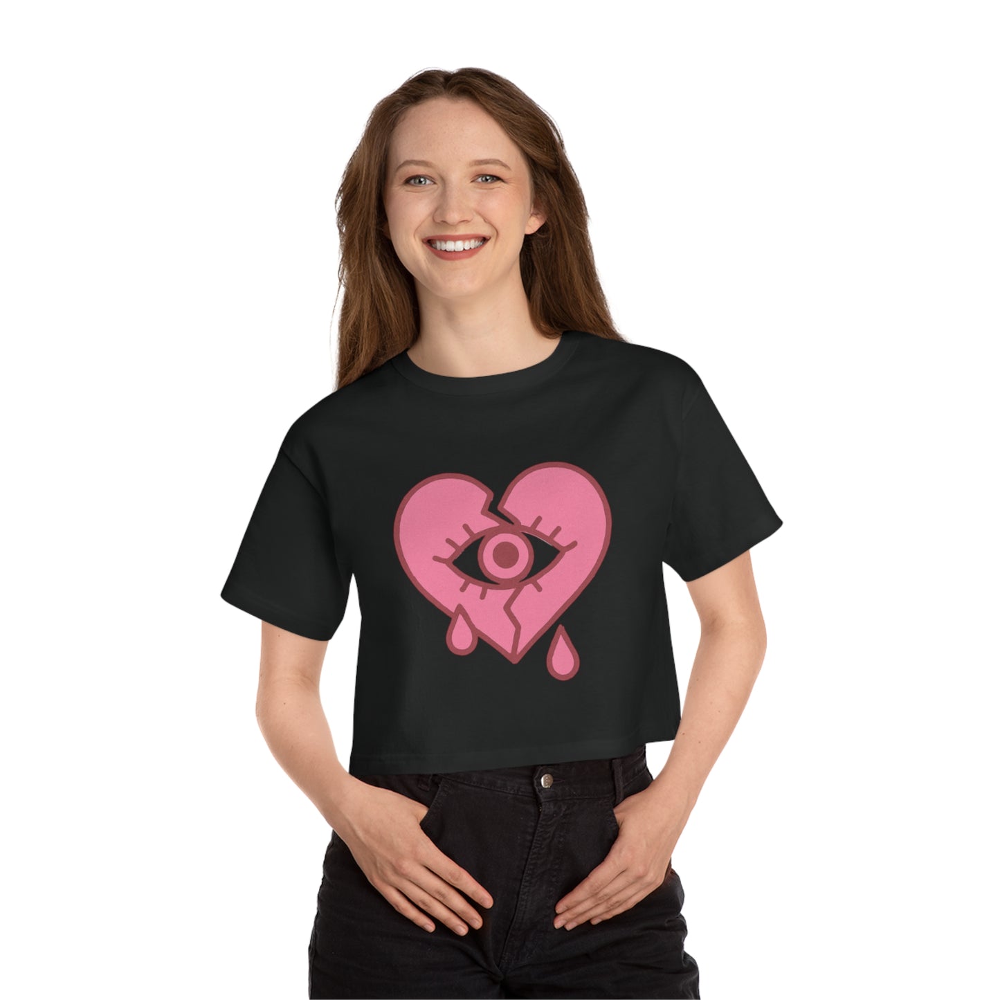 NaLu: Heart on the Line |Cropped T-Shirt