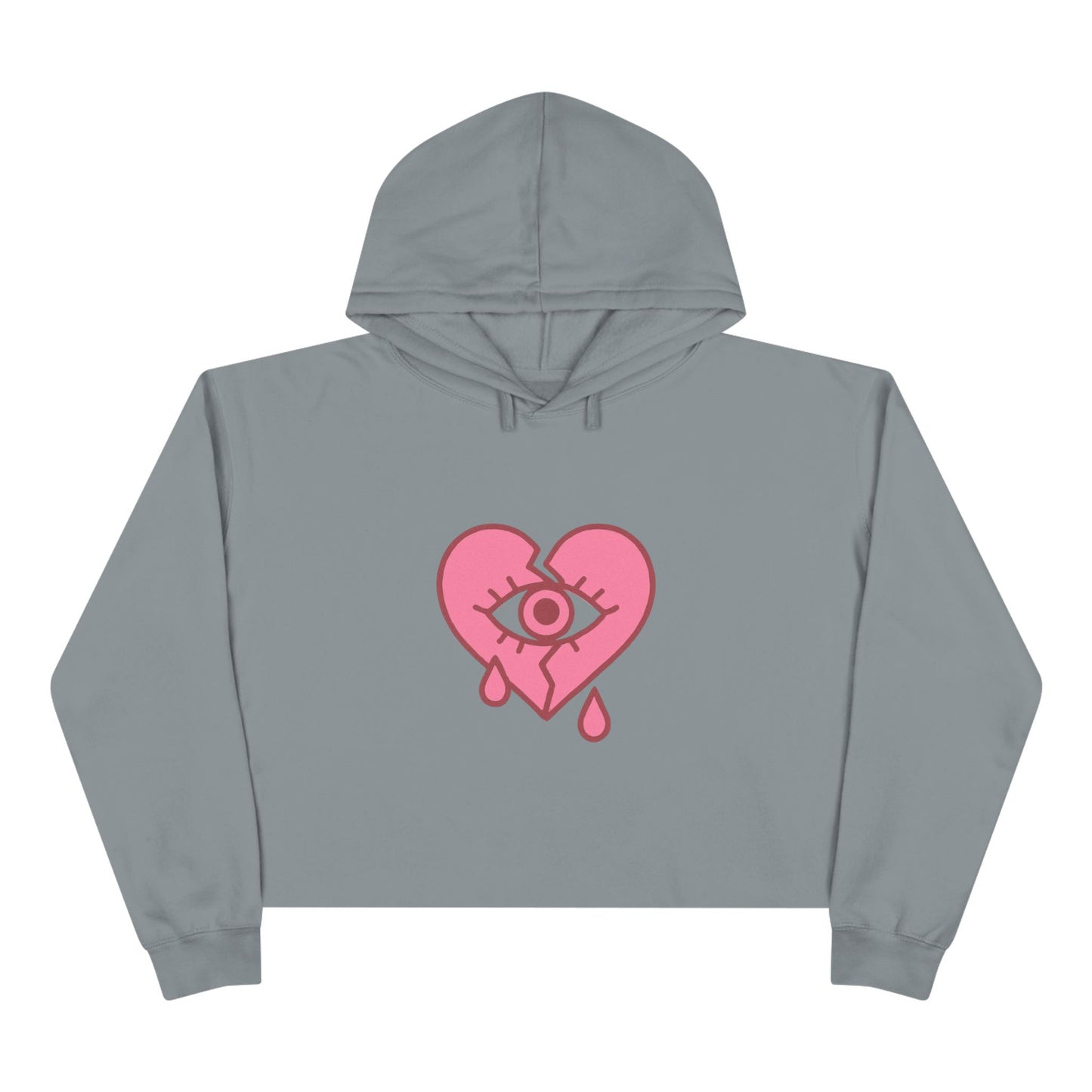 NaLu: Heart on the Line. |Cute Girls Crop Hoodie