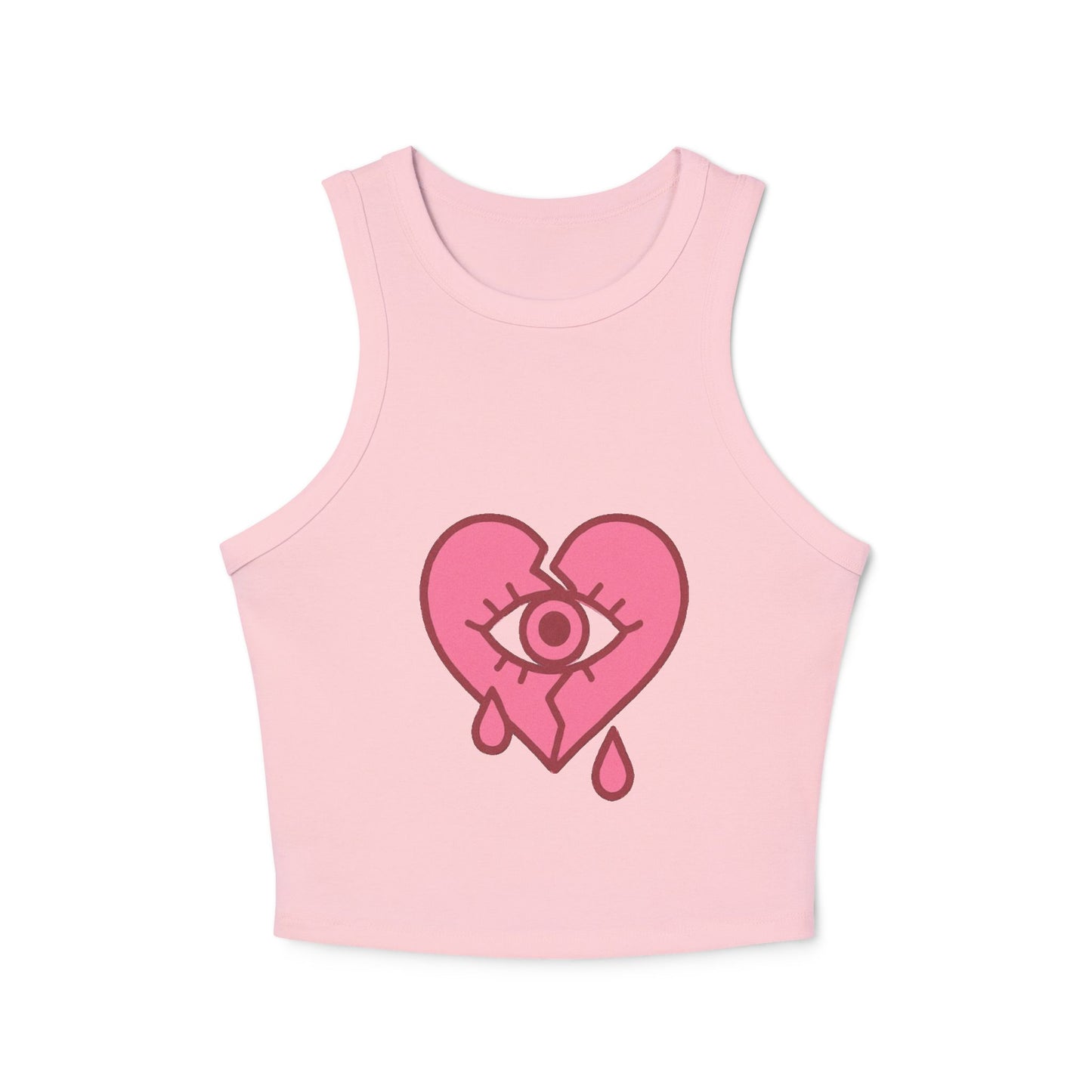 NaLu: Heart on the Line |Micro Rib Racer Tank Top