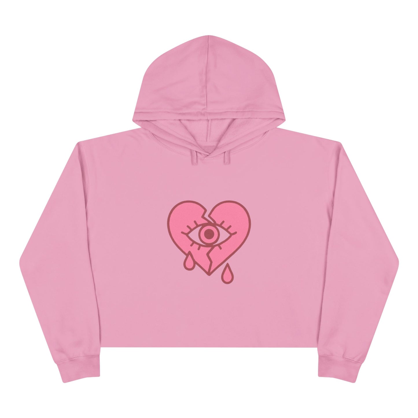 NaLu: Heart on the Line. |Cute Girls Crop Hoodie