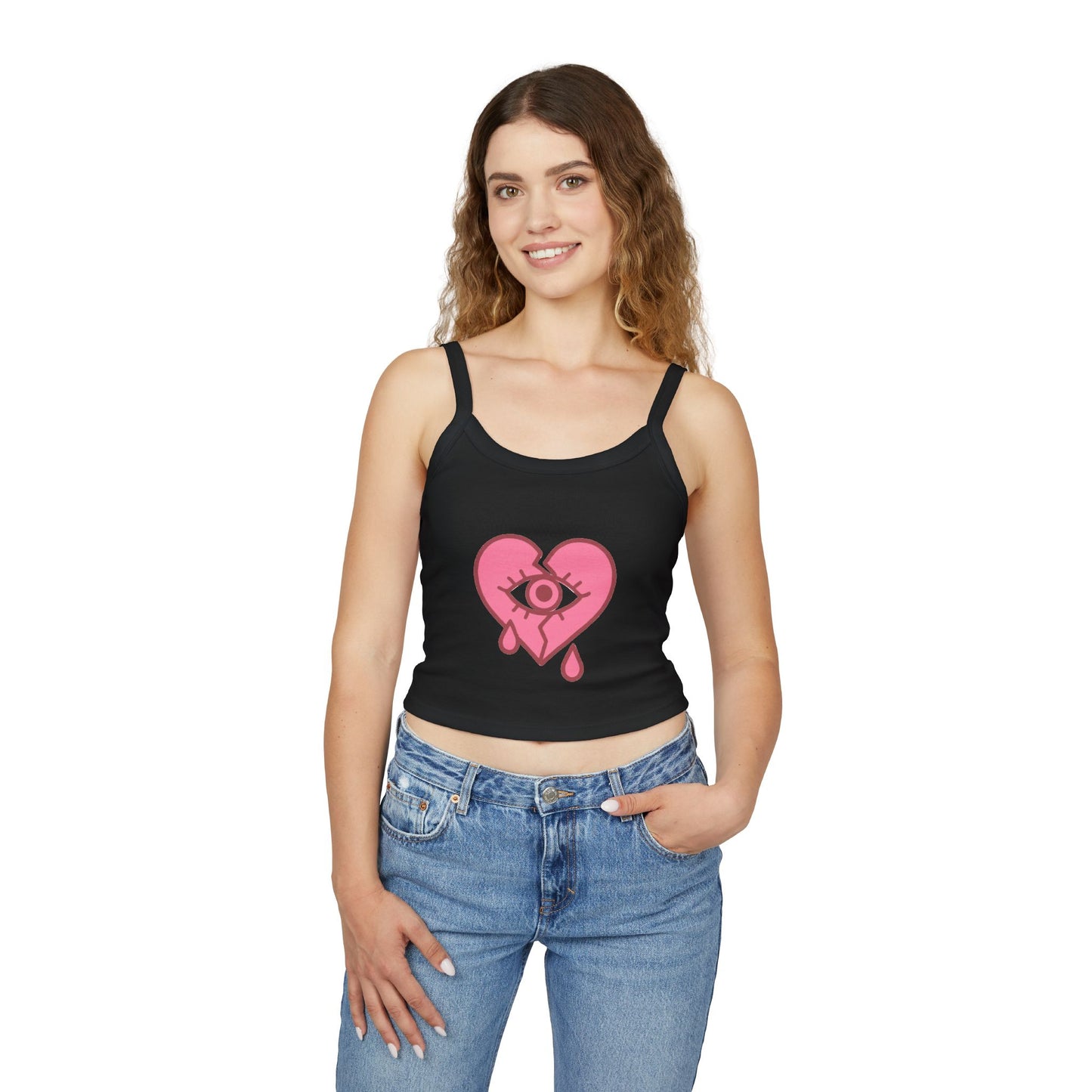NaLu: Heart on the Line |Spaghetti Strap Tank Top