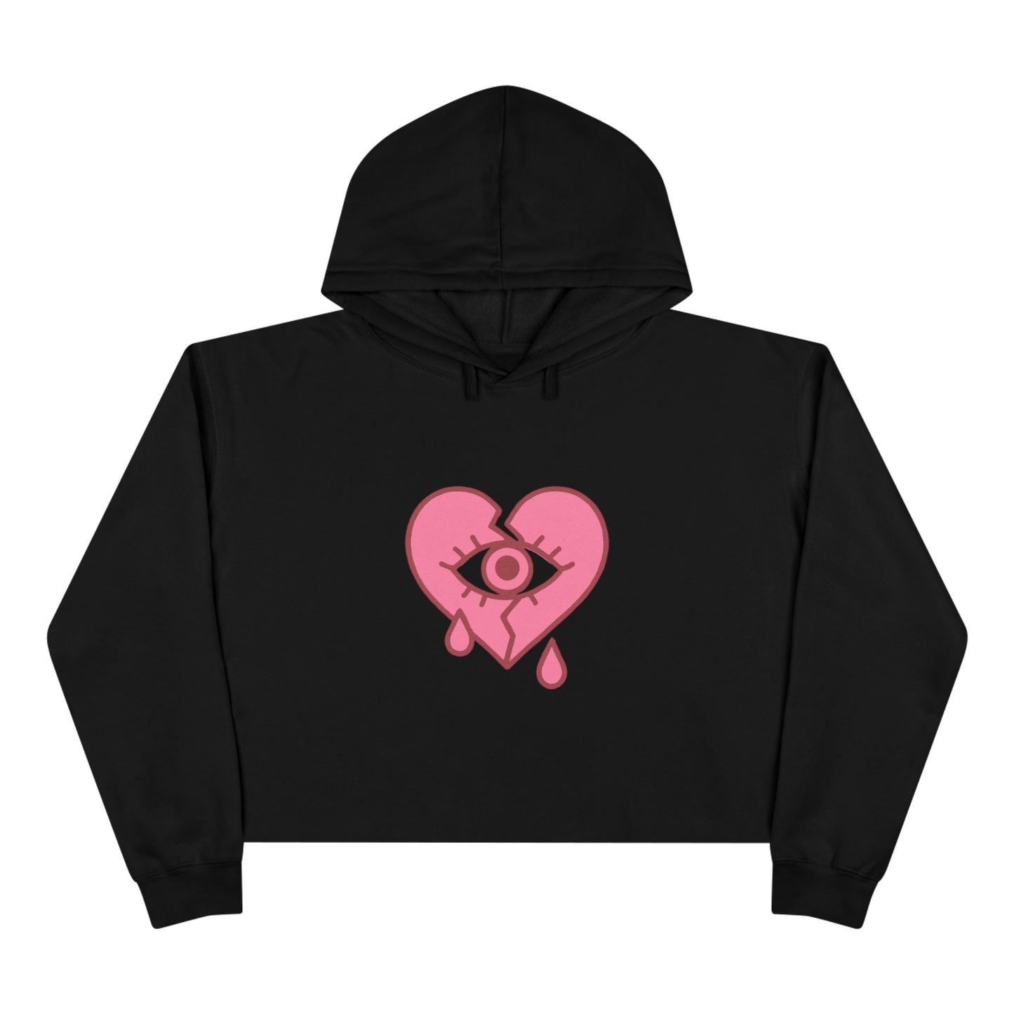 NaLu: Heart on the Line. |Cute Girls Crop Hoodie