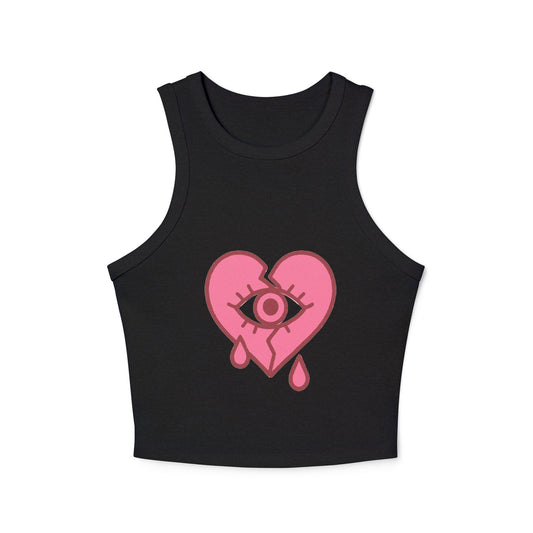 NaLu: Heart on the Line |Micro Rib Racer Tank Top