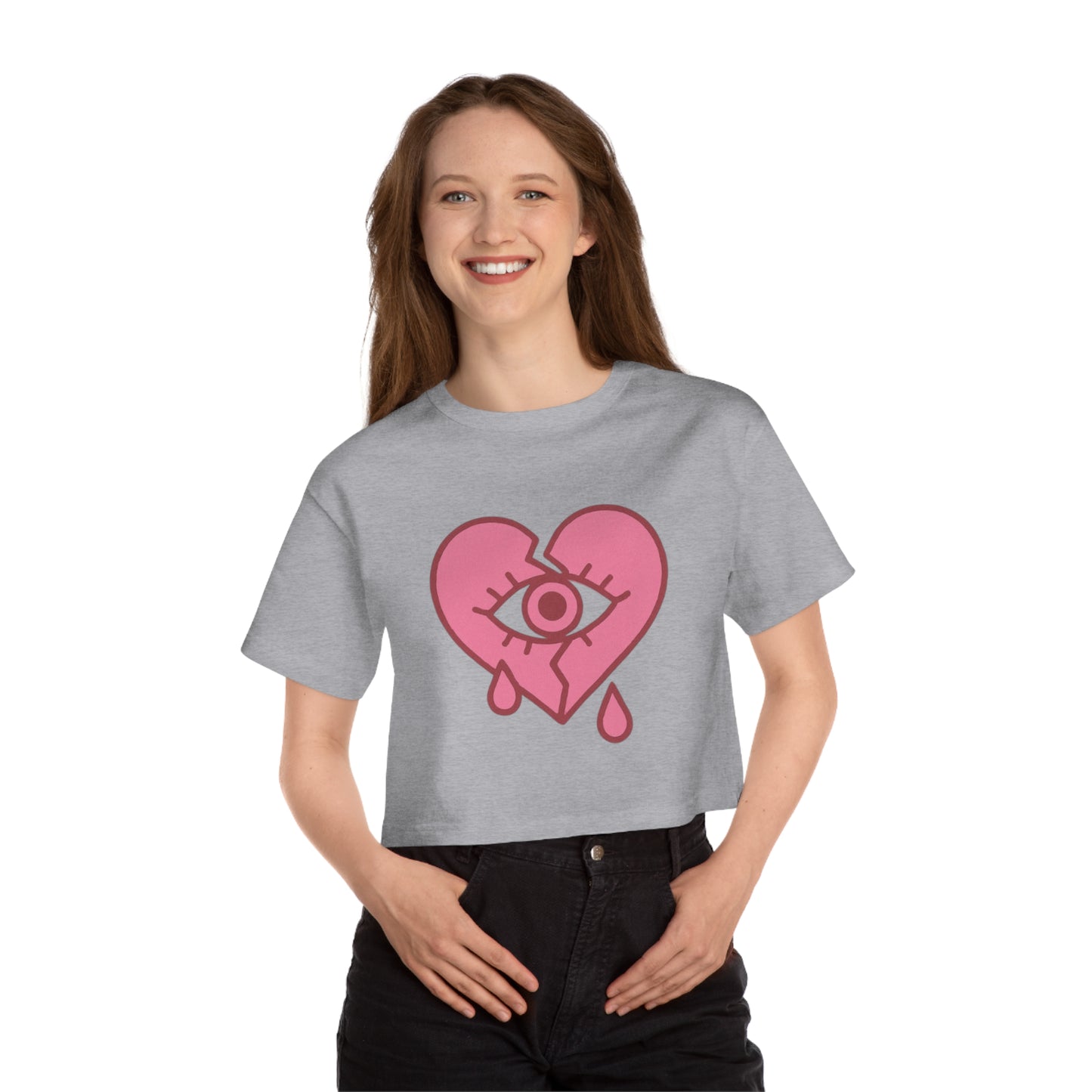 NaLu: Heart on the Line |Cropped T-Shirt