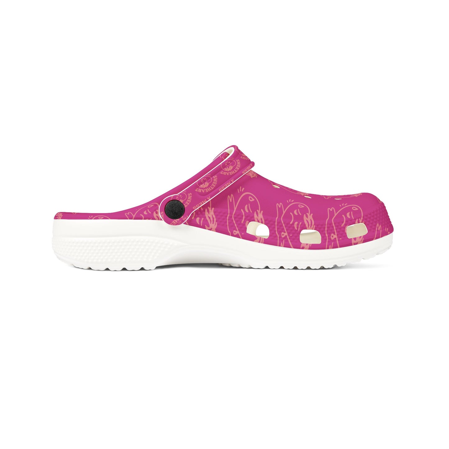 NaLu Be a Mess  |Vibrant Pink EVA Foam Clogs for Fun