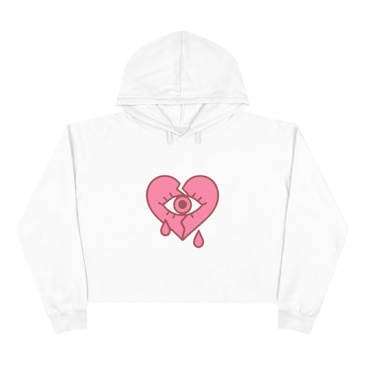 NaLu: Heart on the Line. |Cute Girls Crop Hoodie