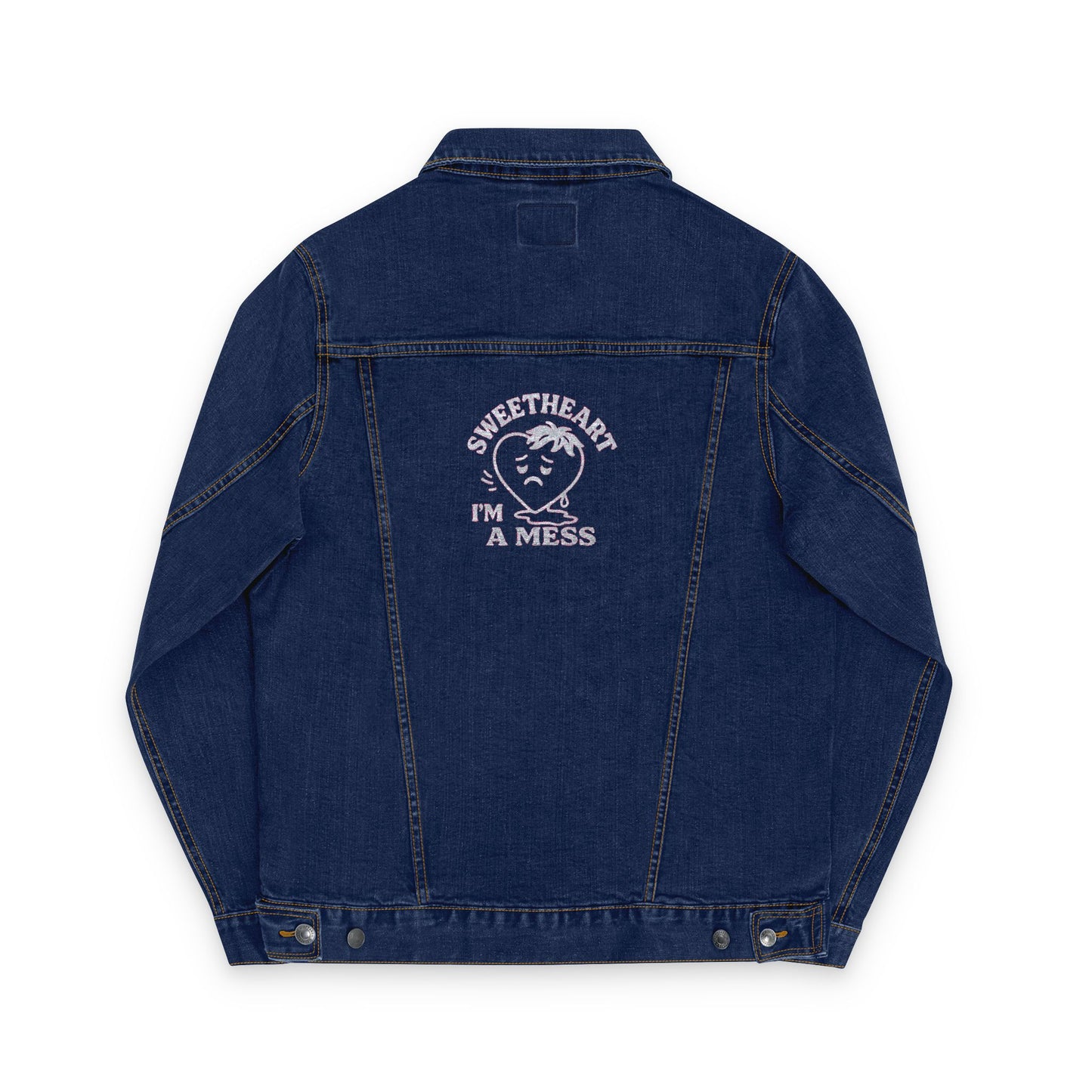 NaLu Be a Mess |Unisex Denim Jacket (Embroidery)