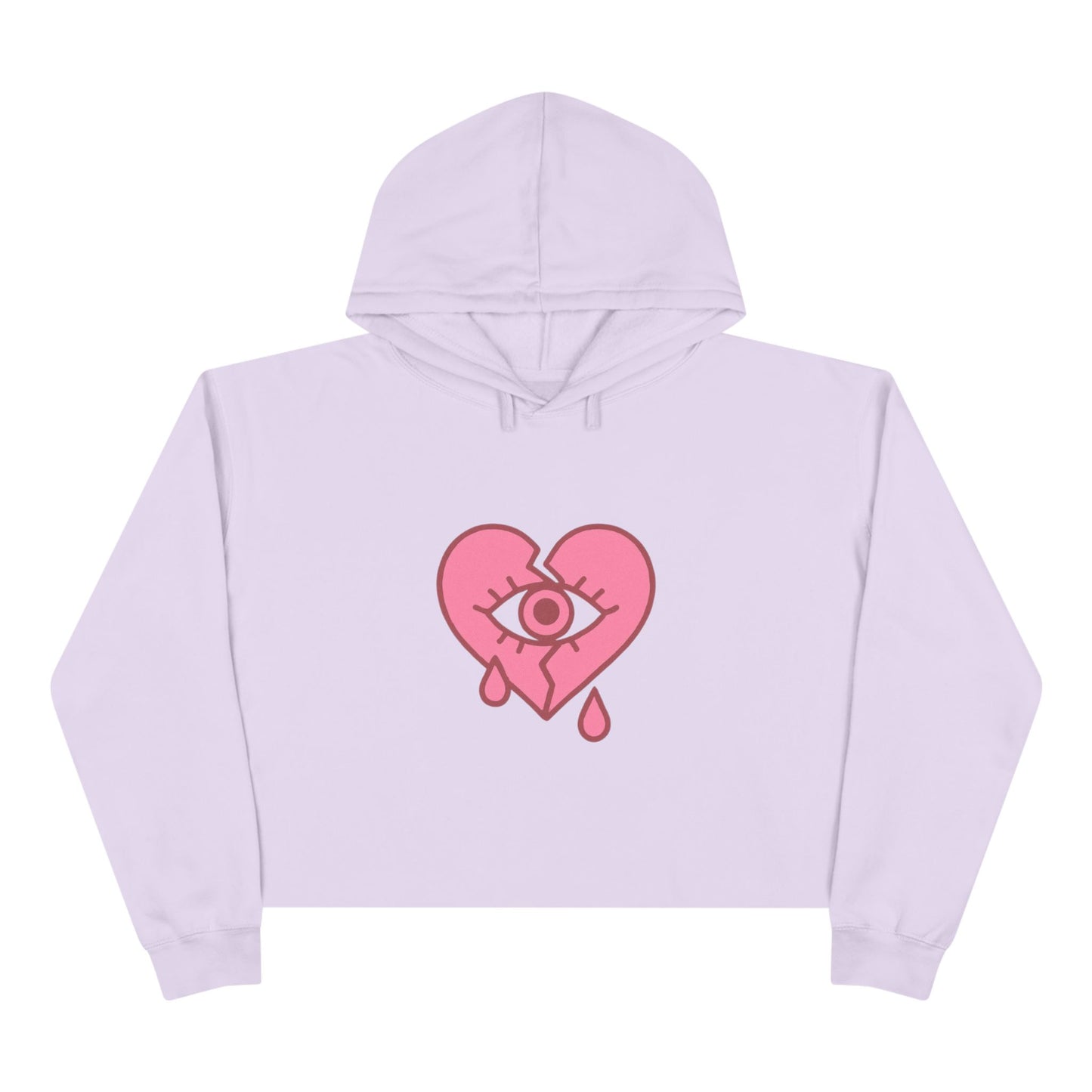 NaLu: Heart on the Line. |Cute Girls Crop Hoodie