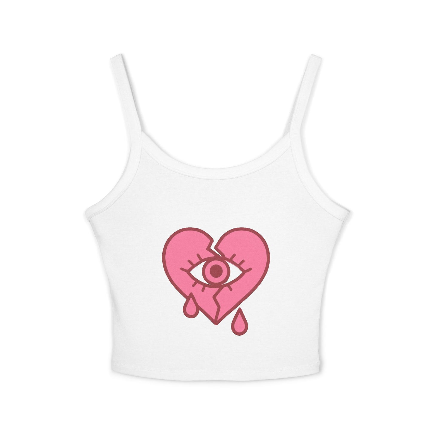 NaLu: Heart on the Line |Spaghetti Strap Tank Top