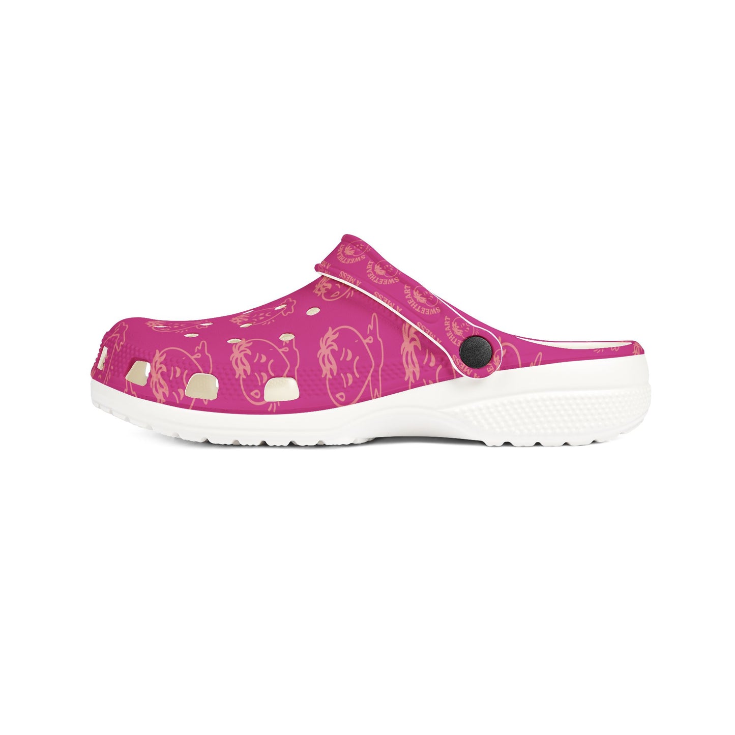 NaLu Be a Mess  |Vibrant Pink EVA Foam Clogs for Fun