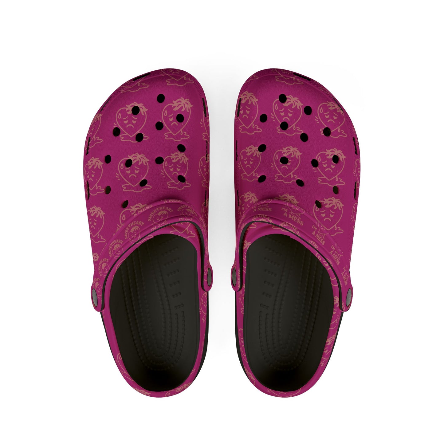 NaLu Be a Mess  |Vibrant Pink EVA Foam Clogs for Fun